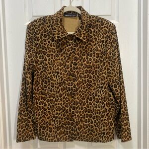 Briggs New York Leopard Print Button Down Shirt
